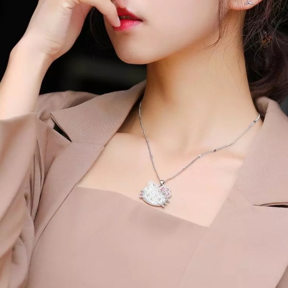 Hello Kitty Rhinestone Necklace - Picture 10 of 13